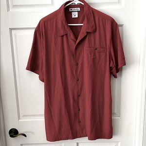 EXC Columbia Men's XL Terracotta Short Sleeve SHIRT Sportswear